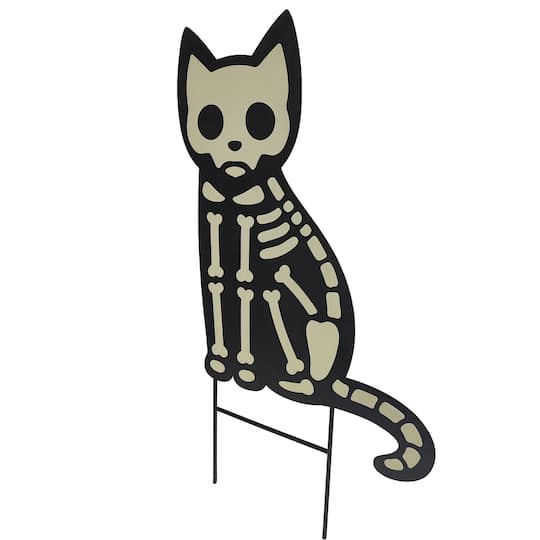 22" Glow-in-the-Dark Cat Metal Yard Stake by Ashland®
